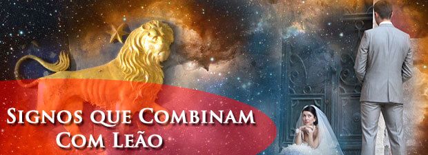 signos que combinam com leão