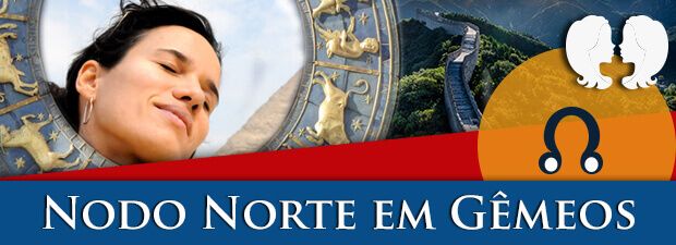 Nodo Norte em Gêmeos