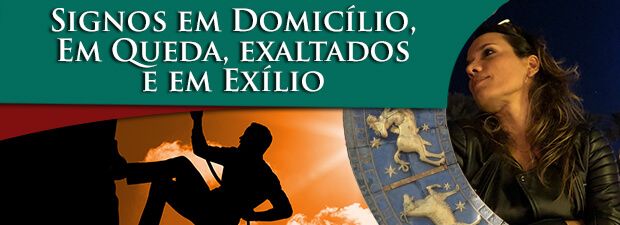 Signos em Domicílio, em Queda, Exaltados e em Exílio